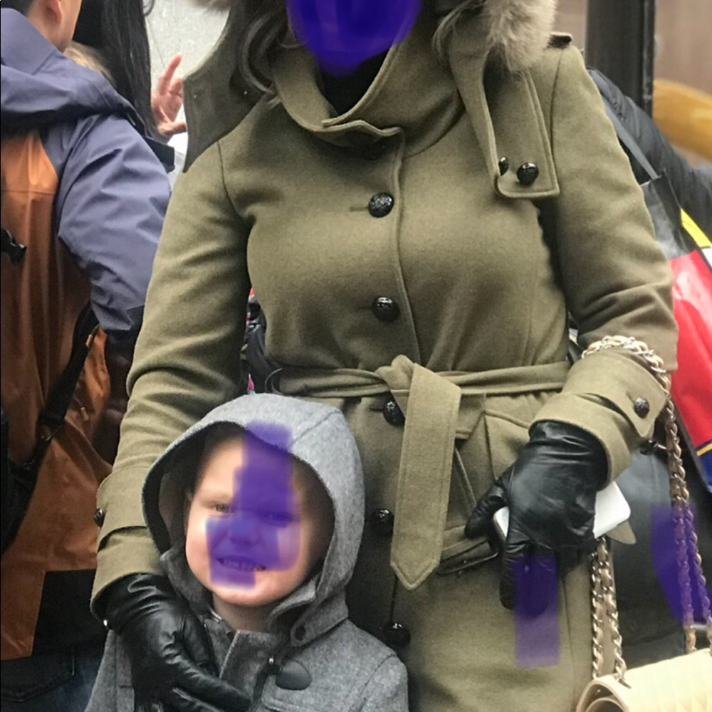 Original Burberry London wall fox fur coat